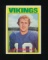 1972 Topps Football Card #225 Hall of Famer Fran Tarkenton New York Giants.