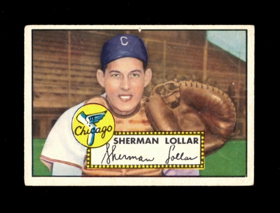 1952 Topps Baseball Card #117 Sherman Loller Chicago White Sox .VG-EX to EX