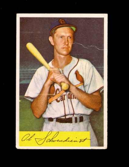 1954 Bowman Baseball Card #110 Hall Of Famer Red Schoendienst St Louis Card
