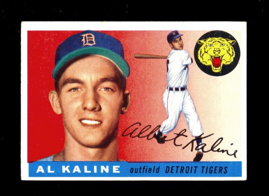1955 Topps  Baseball Card #4 Hall Of Famer Al Kaline Detroit Tigers.  VG-EX