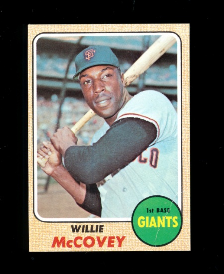 1968 Topps Baseball Card #290 Hall of Famer Willie McCovey San Francisco Gi
