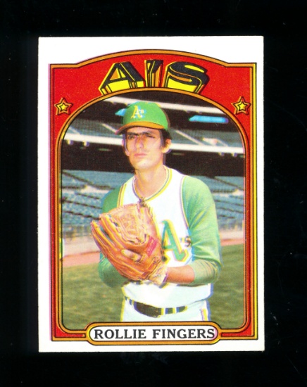 1972 Topps Baseball Card #241 Hall of Famer Rollie Fingers Oakland As. EX-M
