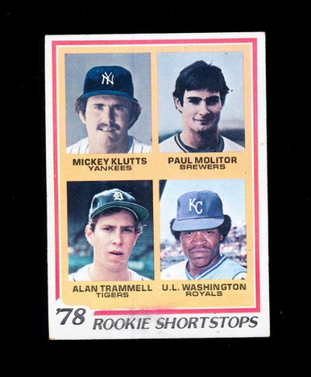 1978 Topps ROOKIE Baseball Card #707 Rookie Hall of Famers Paul Molitor Mil