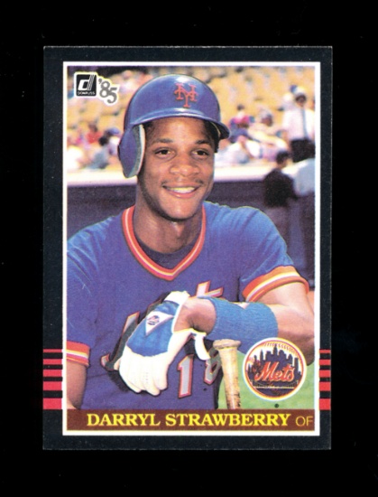 1985 Donruss Baseball Card #312 Darryl Strawberry New York Mets. NM to NM-M