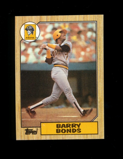 1987 Topps ROOKIE Baseball Card #320 Rookie Barry Bonds Pittsburgh Pirates.
