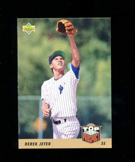 1993 Upper Deck ROOKIE Baseball Card #449 Rookie Derek Jeter New York Yanke