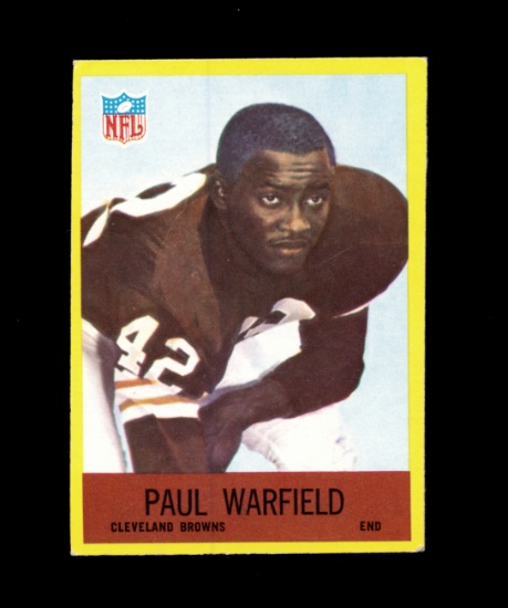 1967 Philadelphia Football Card #46 Hall of Famer Paul Warfield Ceveland Br
