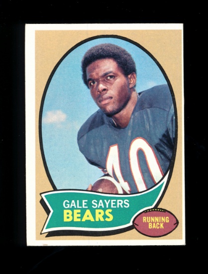 1970 Topps Football Card #70 Hall of Famer Gale Sayers Chicago Bears. EX to
