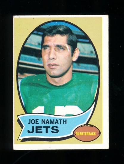 1970 Topps Football Card #150 Hall of Famer Joe Namath New York Jets. EX to
