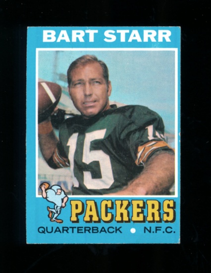 1971 Topps Football Card #200 Hall of Famer Bart Starr Green Bay Packers. E