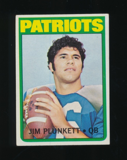 1972 Topps ROOKIE Football Card #65 Rookie Jim Plunket New England Patriots