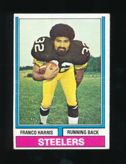 1974  Topps Football Card #220 Hall of Famer Franco Harris Pittsburgh Steel
