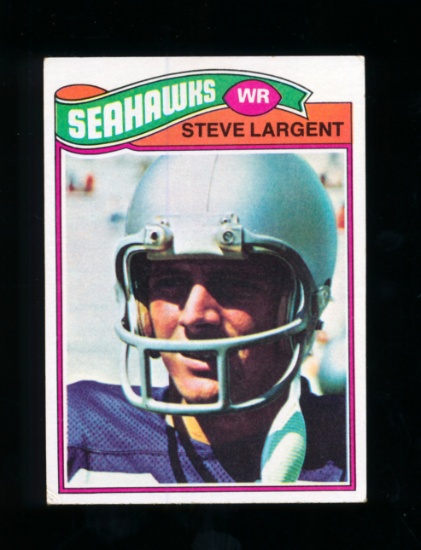 1977 Topps ROOKIE Football Card #177 Rookie Hall of Famer Steve Largent Sea