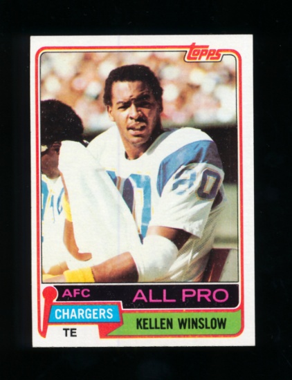1981 Topps ROOKIE Football Card #150 Rookie Hall of Famer Kellen Winslow Sa