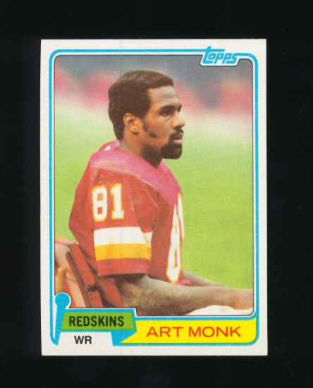 1981 Topps ROOKIE Football Card #194 Rookie Hall of Famer Art Monk Washingt