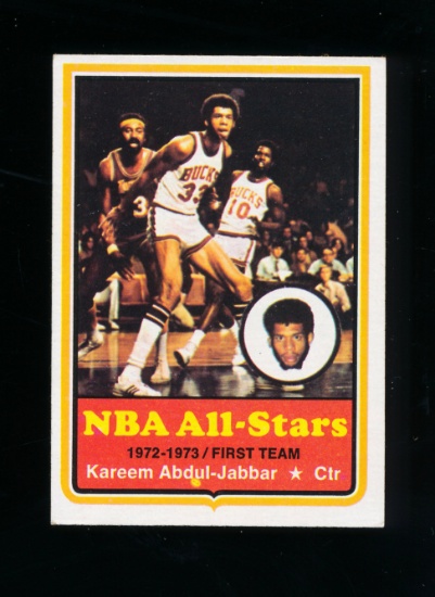 1973 Topps Basketball Card #50 NBA All-Stars Hall of Famer Kareem Abdul-Jab