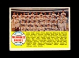1958 Topps Baseball Card #377 CheckList/Milwaukee Braves Team Alphabetical