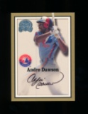 2000 Fleer Skybox Auographed Baseball Card with the card its self as Certif