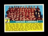 1956 Topps Football Card #22 Chicago Cardinals Team Card. EX to EX-MT Condi