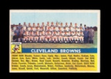 1956 Topps Football Card #45 Cleveland Browns Team Card. EX-MT to NM Condit