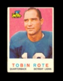 1959 Topps Football Card #170 Tobin Rote Detroit Lions. EX to EX-MT Conditi