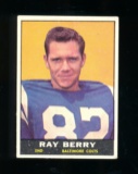 1961 Topps Football Card #4 Hall of Famer Raymond Berry. Creased on Front V