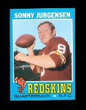 1971 Topps Football Card #50 Hall of Famer Sonny Jurgenson Washington Redsk