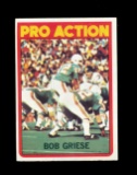 1972 Topps Football Card #132 Pro Action Hall of Famer Bob Griese Maimi Dol