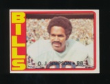 1972 Topps Football Card #160 Hall of Famer O.J. Simpson Buffalo Bills. EX-