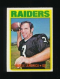 1972 Topps Football Card #169 Daryle Lamonica Oakland Raiders. EX to EX-MT