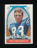 1972 Topps Football Card #281 Rare High Number In The Set Hall of Famer Ted