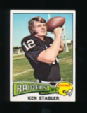1975 Topps Football Card #380 Hall of Famer Ken Stabler Oakland Raiders. EX