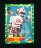 1986 Topps ROOKIE Football Card #161 Rookie Hall of Famer Jerry Rice San Fr