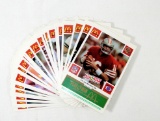 (30) 1986 McDonalds Scrtach-off Football All-Stars. (Cards are Unscratched