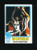1973 Topps Basketball Card #70 Hall of Famer Oscar Robertson Milwaukee Buck