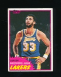 1981 Topps Basketball Card #20 Hall of Famer Kareem Abdul-Jabbar Los Angele