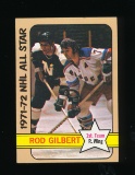 1972 Topps Hockey Card #125 All-Star Rod Gilbert New York Islanders . EX to