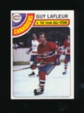 1978 Topps Hockey Card #90 Hall of Famer Guy Lafleur Monteal Canadiens. EX-