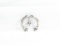 Vintage Native American Sand Cast Sterling Silver NAJA Crescent Pendant.  1