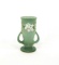 Vintage Roseville Pottery Green Gardenia Double Handled Vase 682-6