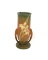 Vintage Roseville Pottery Brown Zephyr Lily Double Handled Vase 133-8