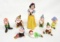 1950s Walt Disneys Snow White and The Seven Dwarfs Porcelain Figures Set.