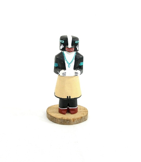 Native American Pueblo Indian Wooden Kachina Doll.   5" Tall