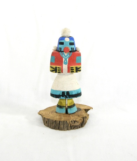 Native American Pueblo Indian Wooden Kachina Doll.   6" Tall