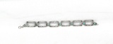 Vintage Native American Sterling Silver Bracelet Unique Design That Incorpo