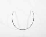 Vintage Native American Sterling Silver Neck Collar Nice Clean Polished Loo