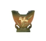 Roseville Pottery Zephyr Lily Brown Fan/Pillow Vase 205-6
