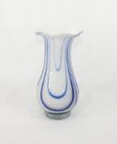 Nice Vintage Art Glass Vase. Heavy Thick Glass. Excellent, No Chips or Crac