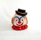 Vintage 1970s-1989s Large Ceramic Clown Bank. Made in Taiwan.   9
