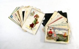 (50) Vintage Comical And Humurous Greeting/Post Cards With Comical Scenes P